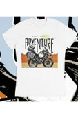 playbackmoda Owersize Bmw R1200 Adventure Motosiklet Tasarım Baskılı Tişört thumbnail 1