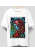 playbackmoda Owersize Tasarım Rock Poster Metallica Baskılı Tişört thumbnail 1