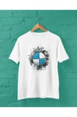 playbackmoda Owersize Bmw Logo Baskılı Tişört thumbnail 1