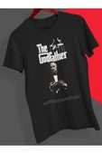 playbackmoda Owersize Film Afiş The Godfather Tasarım Baskılı Tişört thumbnail 1