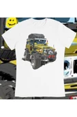playbackmoda Owersize Offroad Toyota Land Cruiser Tasarım Baskılı Tişört thumbnail 1