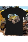 playbackmoda Owersize Offroad Toyota Land Cruiser Tasarım Baskılı Tişört - 1