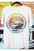 playbackmoda Owersize Volkswagen T1 Summer Sun Set Tasarım Baskılı Tişört thumbnail 1