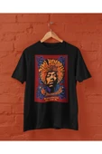 playbackmoda Owersize Tasarım Rock Poster Jimi Hendrix Baskılı Tişört thumbnail 1