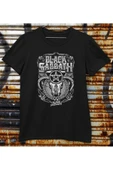 playbackmoda Owersize Tasarım Rock Poster Black Sabath Baskılı Tişört thumbnail 1