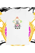 playbackmoda Owersize Illüstrasyon Enerji Şans Tasarım Baskılı Tişört thumbnail 1