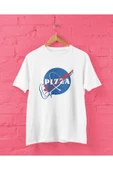 playbackmoda Owersize Tasarım Uzay Nasa-pizza Baskılı Tişört thumbnail 1
