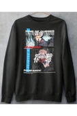 playbackmoda Akiki Tasarım, Sukuna, Anime - Manga, Siyah Sweatshirt, S Beden thumbnail 1