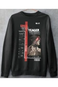 playbackmoda Akiki Tasarım, Eren Yeager, Anime - Manga, Siyah Sweatshirt, Xl Beden - 1