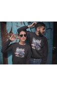 playbackmoda Akiki Tasarım - Chevrolet Klasik Arabalar ,siyah Sweatshirt Ak10103 - 2