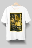 playbackmoda Owersize Tasarım Rock Poster The Who Baskılı Tişört thumbnail 1
