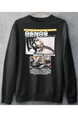 playbackmoda Akiki Tasarım, Genos - Demon Cyborg, Anime - Manga, Siyah Sweatshirt, L Beden thumbnail 1