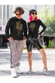 playbackmoda Akiki Tasarım - Hot Rod Fantastik Dizayn ,siyah Sweatshirt Ak10107 thumbnail 2