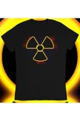 playbackmoda Owersize Radyoaktif Sembol Tasarım Baskılı Tişört thumbnail 2