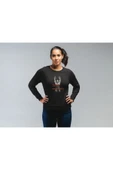 playbackmoda Akiki Tasarım Evet Bir Kız Gibi Çalışıyorum - Ders Ister Misin -orjinal 5 Sweatshirt - 1