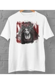playbackmoda Owersize Kadın Ilüstrsyon Çizim Tasarım Baskılı Tişört thumbnail 1
