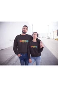 playbackmoda Akiki Tasarım Eat Sleep Ride Repeat Motosiklet Motto 2 Siyah Sweatshirt Ak10108 - 2