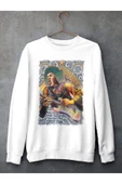 playbackmoda Akiki Tasarım - Jimi Hendrix Özel, Beyaz Sweatshirt, Ak10185 thumbnail 1
