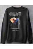 playbackmoda Akiki Tasarım, Itadori Yuji, Anime - Manga, Siyah Sweatshirt, S Beden - 1