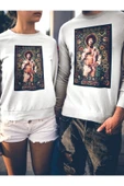 playbackmoda Akiki Tasarım Jimi Hendrix Özel 2 Beyaz Sweatshirt, Ak10190 thumbnail 2