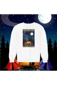 playbackmoda Akiki Tasarım Doğa Aşkı - Kamp Sevgisi - Yıldızlarla Sweatshirt - 1