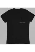 playbackmoda Owersize Minimal Roket Logo Tasarım Baskılı Tişört thumbnail 1