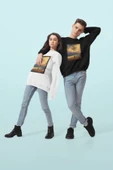 playbackmoda Akiki Tasarım Fantastik - Balinanın Hayali Şafağın Çağrısı Dijital Sanat Sweatshirt - 2