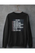 playbackmoda Akiki Tasarım Sportif Motivasyon - Haftalık Gym Programım Sweatshirt thumbnail 1
