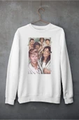 playbackmoda Akiki Tasarım - Nostaljik, Rock Ve Pop Yıldızları, Beyaz Sweatshirt, Ak10183 thumbnail 1