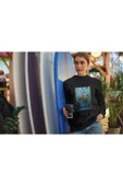 playbackmoda Akiki Tasarım Harika Yaz Göl Kenarı Ilüstrayon Sweatshirt thumbnail 2