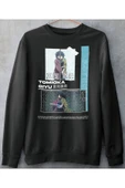 playbackmoda Akiki Tasarım, Tomioka Giyu, Anime - Manga, Siyah Sweatshirt, L Beden - 1