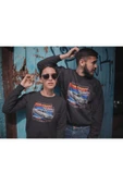 playbackmoda Akiki Tasarım - Klasik Amerikan Arabaları Şov ,siyah Sweatshirt Ak10113 thumbnail 2