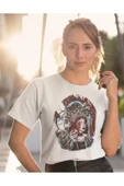 playbackmoda Owersize Kadın Ilüstrsyon Çizim Tasarım Baskılı Tişört thumbnail 2