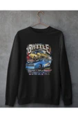 playbackmoda Amerikan Modifiye Araba Drag Yarışları ,siyah Sweatshirt Ak10116 Akiki Tasarım thumbnail 1
