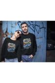 playbackmoda Amerikan Modifiye Araba Drag Yarışları ,siyah Sweatshirt Ak10116 Akiki Tasarım thumbnail 2