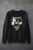 playbackmoda Akiki Tasarım  Metallica Konser Fotomontaj Siyah Sweatshirt thumbnail 1