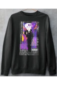 playbackmoda Akiki Tasarım, Gojo Saturo, Anime - Manga, Siyah Sweatshirt, S Beden thumbnail 1
