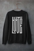playbackmoda Akiki Tasarım Dual Yazı - Hate-love 2 Sweatshirt thumbnail 1