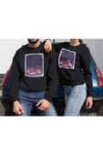 playbackmoda Akiki Tasarım Aşk Varsa Yuvamız Her Yerde Sweatshirt thumbnail 2