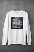 playbackmoda Akiki Tasarım Sportif Motivasyon - Haftalık Gym Programım Sweatshirt - 1