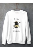 playbackmoda Akiki Tasarım - Arılar Yok Olursa Hepimiz Yok Oluruz., Beyaz Sweatshirt, Ak10215 thumbnail 1
