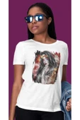 playbackmoda Owersize Kadın Ilüstrsyon Çizim Tasarım Baskılı Tişört thumbnail 1