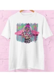 playbackmoda Owersize Kadın Ilüstrsyon Çizim Tasarım Baskılı Tişört thumbnail 1