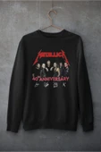 playbackmoda Akiki Tasarım - Metallica 40. Yıldönümü Imzalı Poster, Siyah Sweatshirt, Ak10196 - 1
