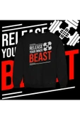 playbackmoda Akiki Tasarım Sportif Motivasyon - Içindeki Canavarı Serbest Bırak Sweatshirt - 1