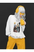 playbackmoda Akiki Tasarım Queen Konsere Doğru Yağlı Boya Ilüstrasyon Sweatshirt thumbnail 3