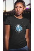 playbackmoda Owersize Uzay Dünya Minimal Ilüstrsyon Çizim Tasarım Baskılı Tişört thumbnail 2
