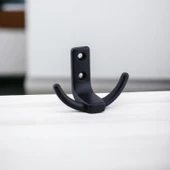 Çapa Askı Siyah Dolap Askılık Askılığı Duvar Vestiyer Banyo Mutfak Elbise Kıyafet Askısı Portmanto thumbnail 2