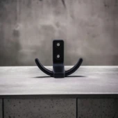 Çapa 5 Adet Askı Siyah Dolap Askılık Askılığı Duvar Vestiyer Banyo Mutfak Elbise Kıyafet Askısı - 4