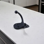 Kanca Askı Siyah Dolap Askılık Askılığı Duvar Vestiyer Banyo Mutfak Elbise Kıyafet Askısı Portmanto - 3